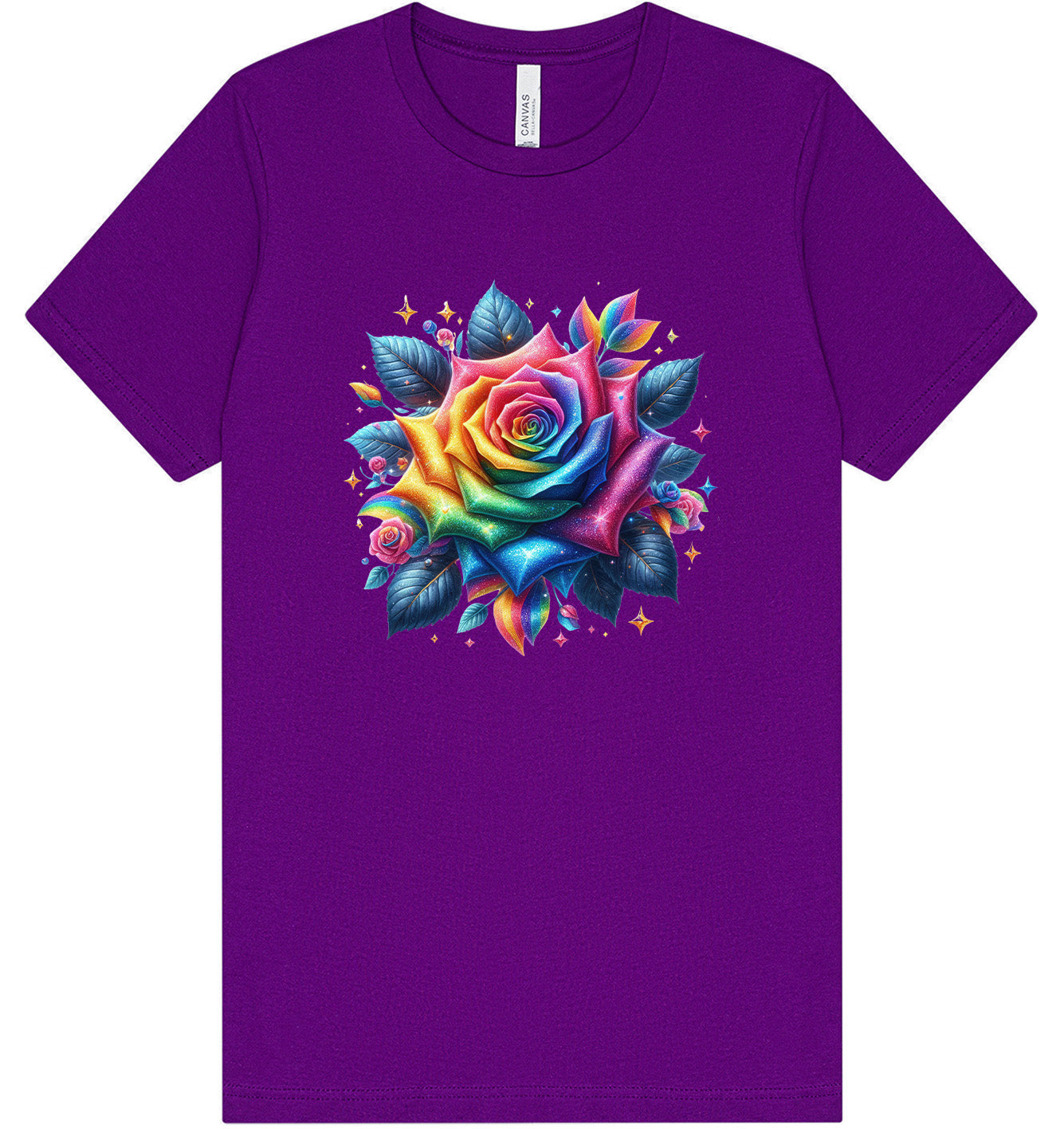 Rainbow Rose Adult Bella Canvas Shirt