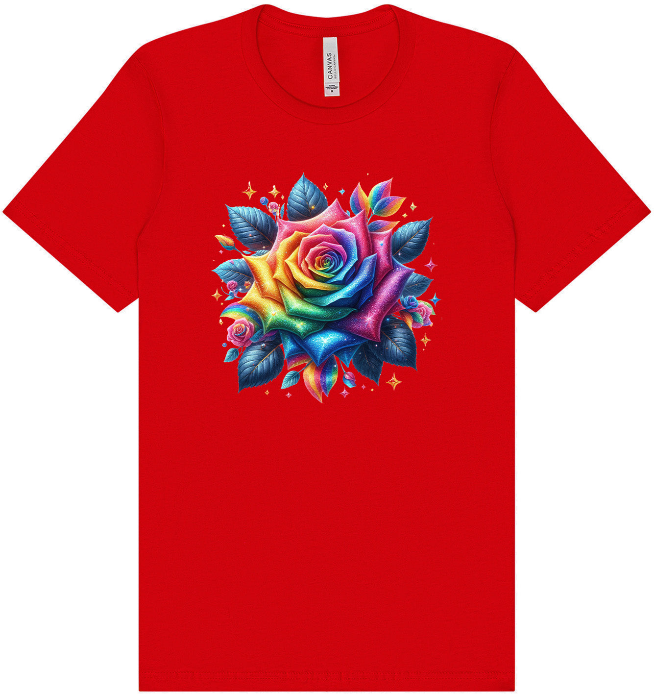 Rainbow Rose Adult Bella Canvas Shirt