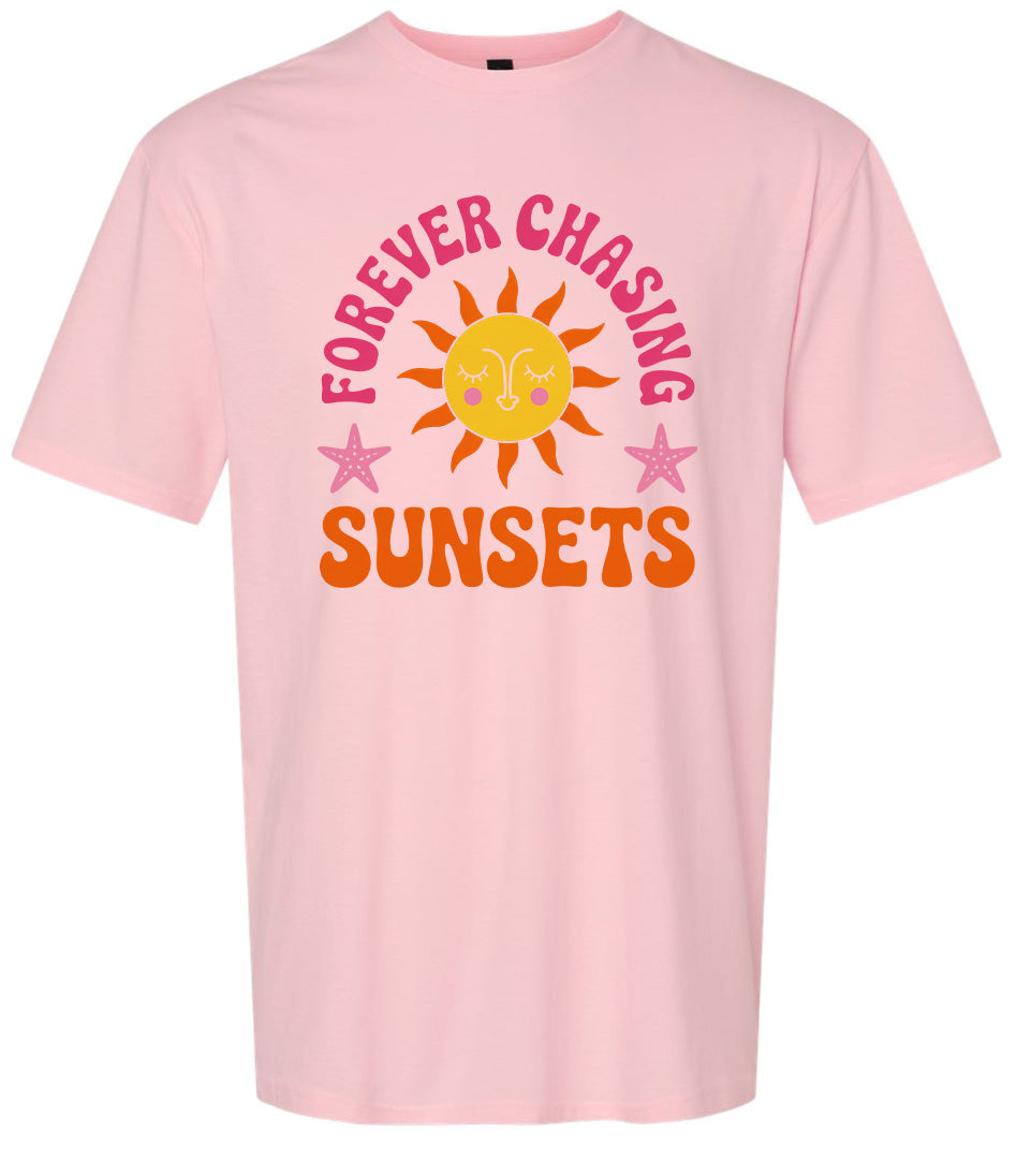 Forever Chasing Sunsets Children's Gildan Soft Shirt