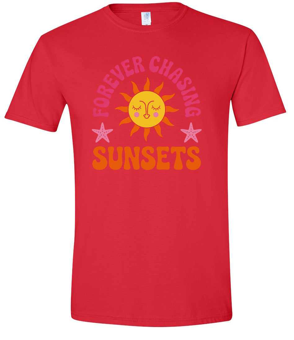 Forever Chasing Sunsets Children's Gildan Soft Shirt