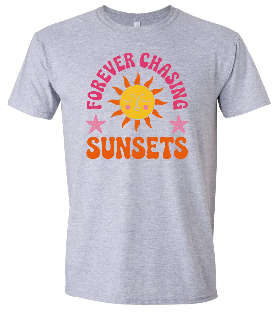 Forever Chasing Sunsets Children's Gildan Soft Shirt