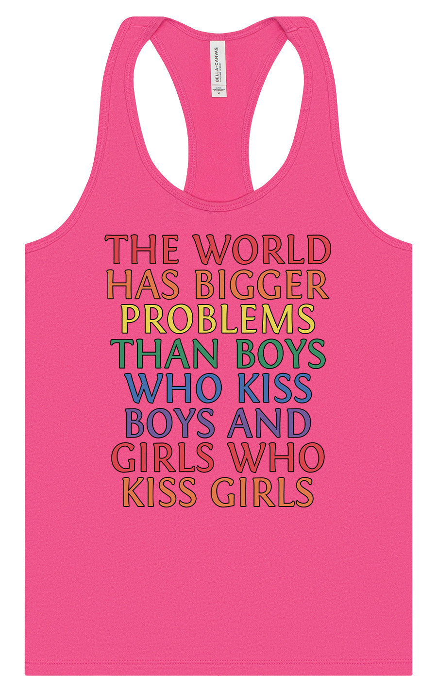 Bigger Problems Pride Women's Racerback Tank
