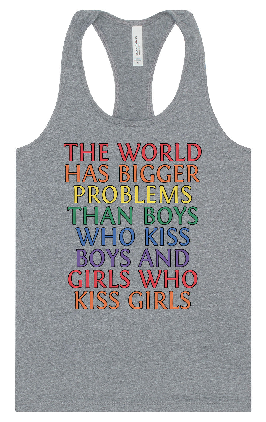 Bigger Problems Pride Women's Racerback Tank
