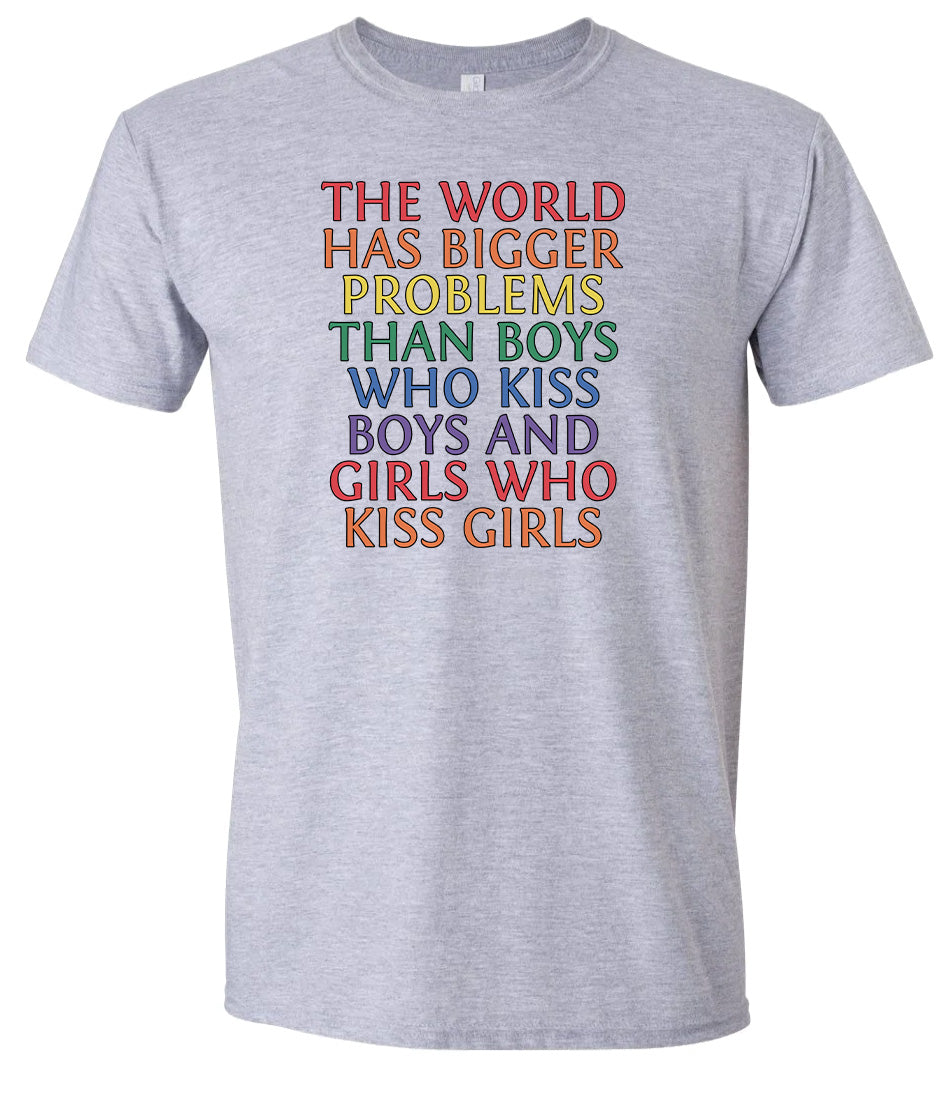 Bigger Problems Pride Adult Gildan Soft Shirt