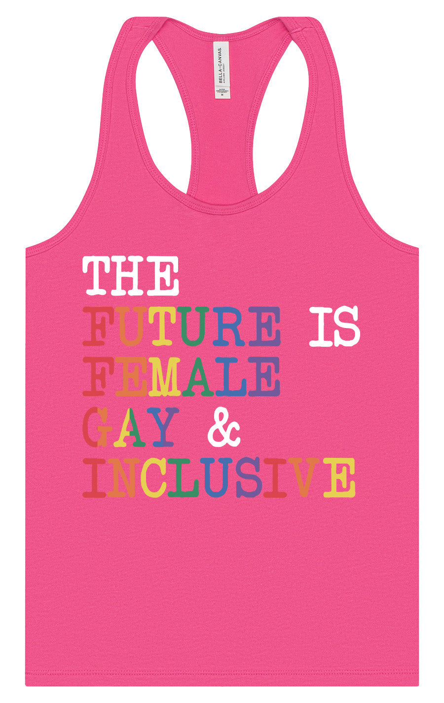 The Future is Female, Gay, and Inclusive Women's Racerback Tank
