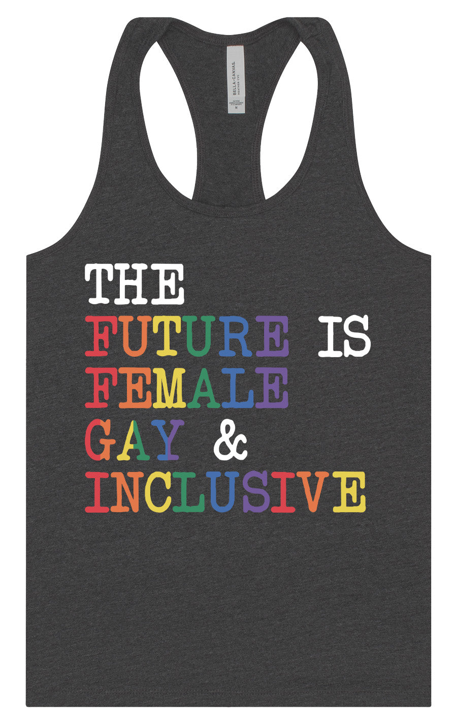 The Future is Female, Gay, and Inclusive Women's Racerback Tank