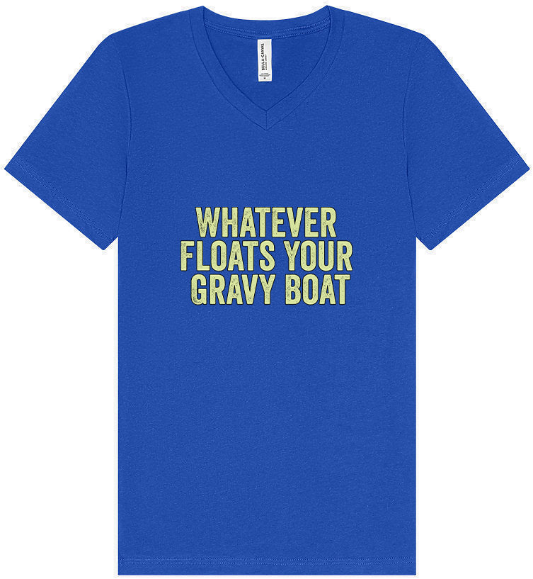 Floats Your Gravy Boat Unisex V-Neck Shirt