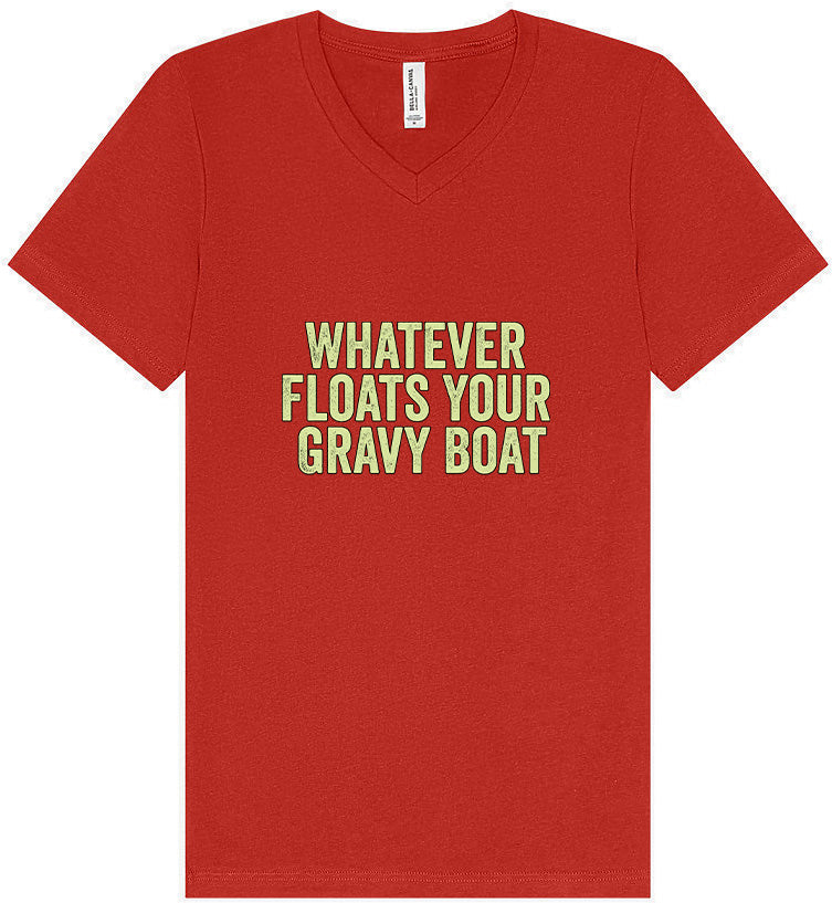 Floats Your Gravy Boat Unisex V-Neck Shirt