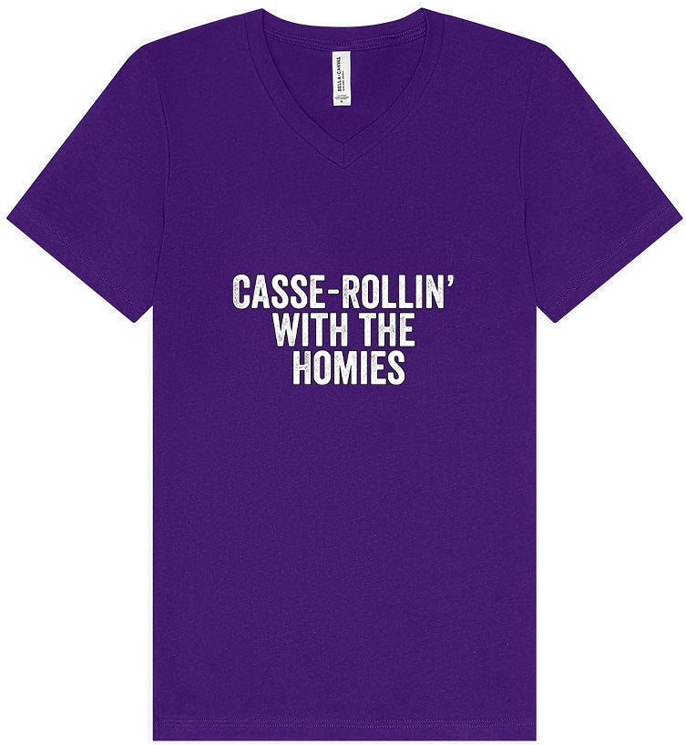 Casserolin with the Homies Unisex V-Neck Shirt