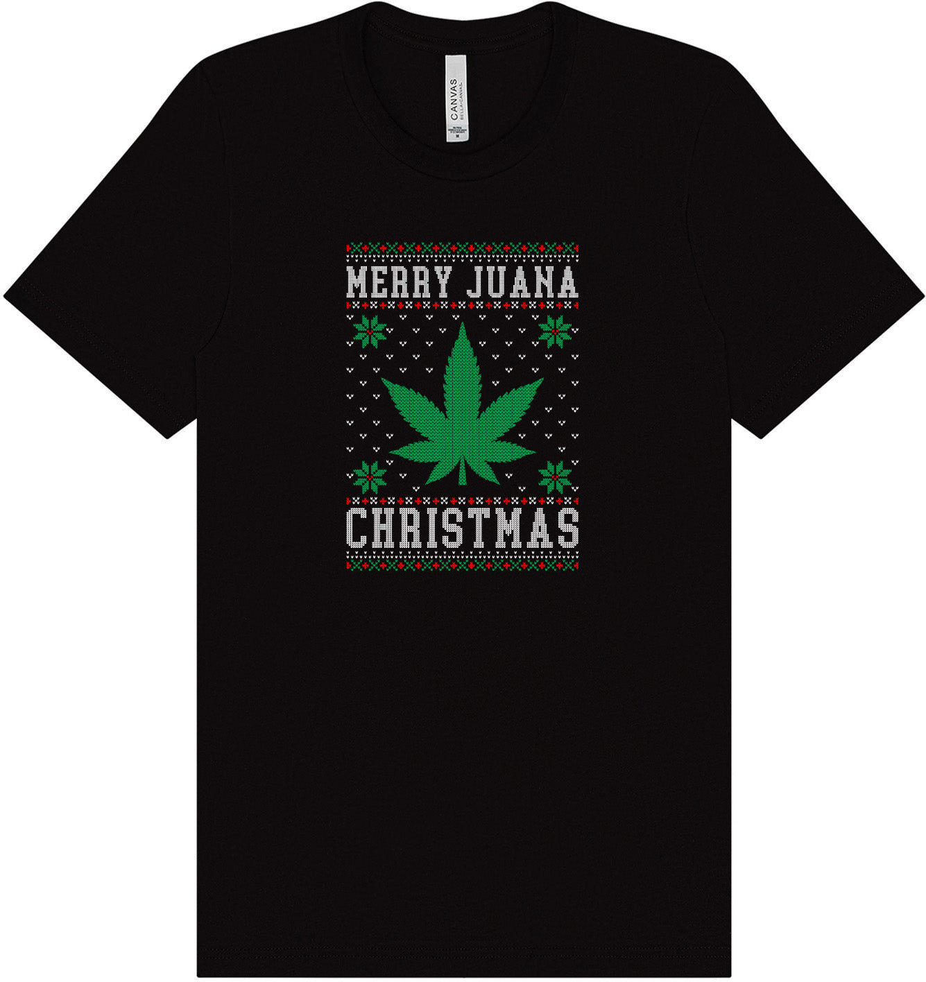 Merry Juana Christmas Adult Bella Canvas Shirt