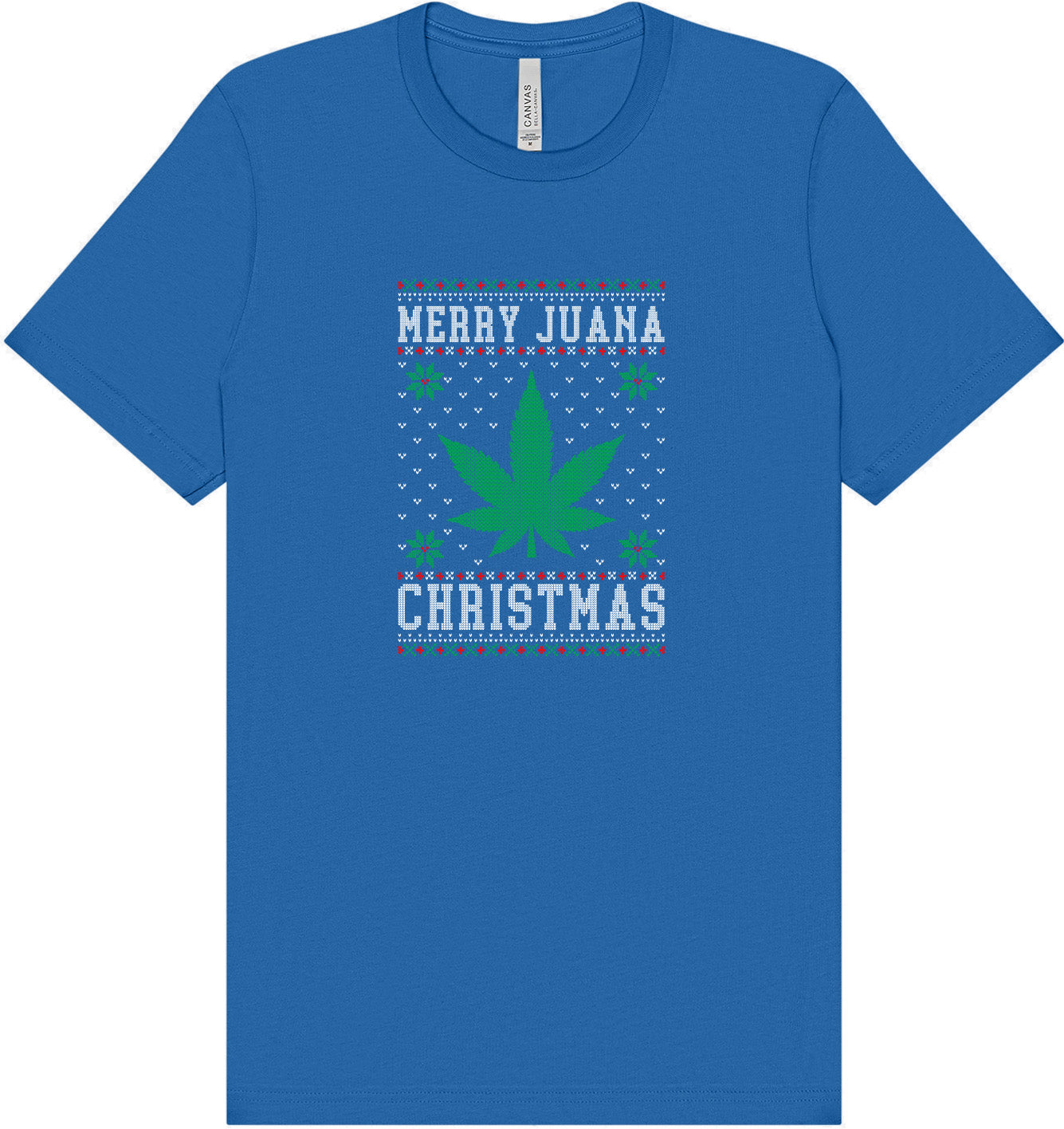 Merry Juana Christmas Adult Bella Canvas Shirt