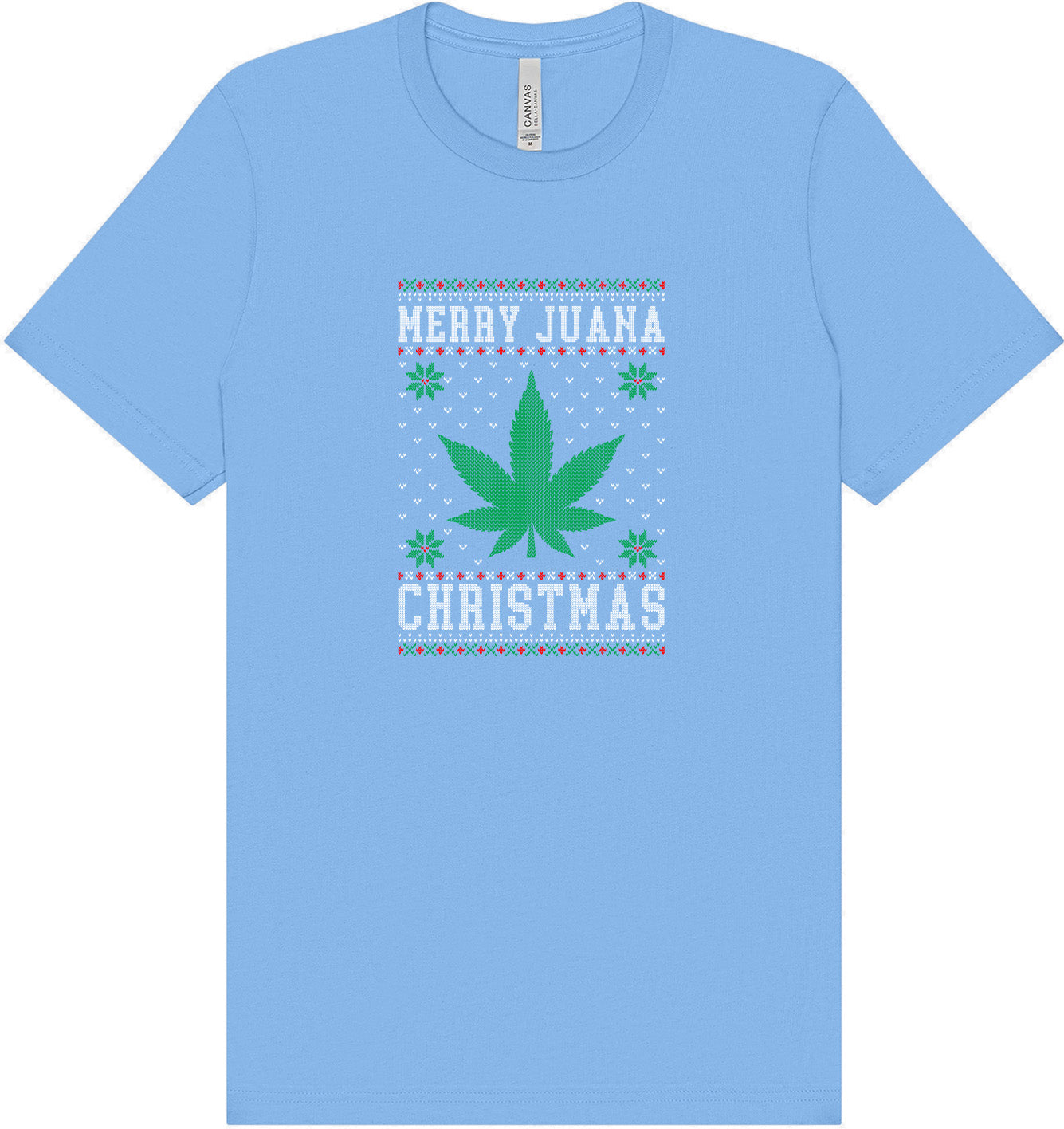 Merry Juana Christmas Adult Bella Canvas Shirt