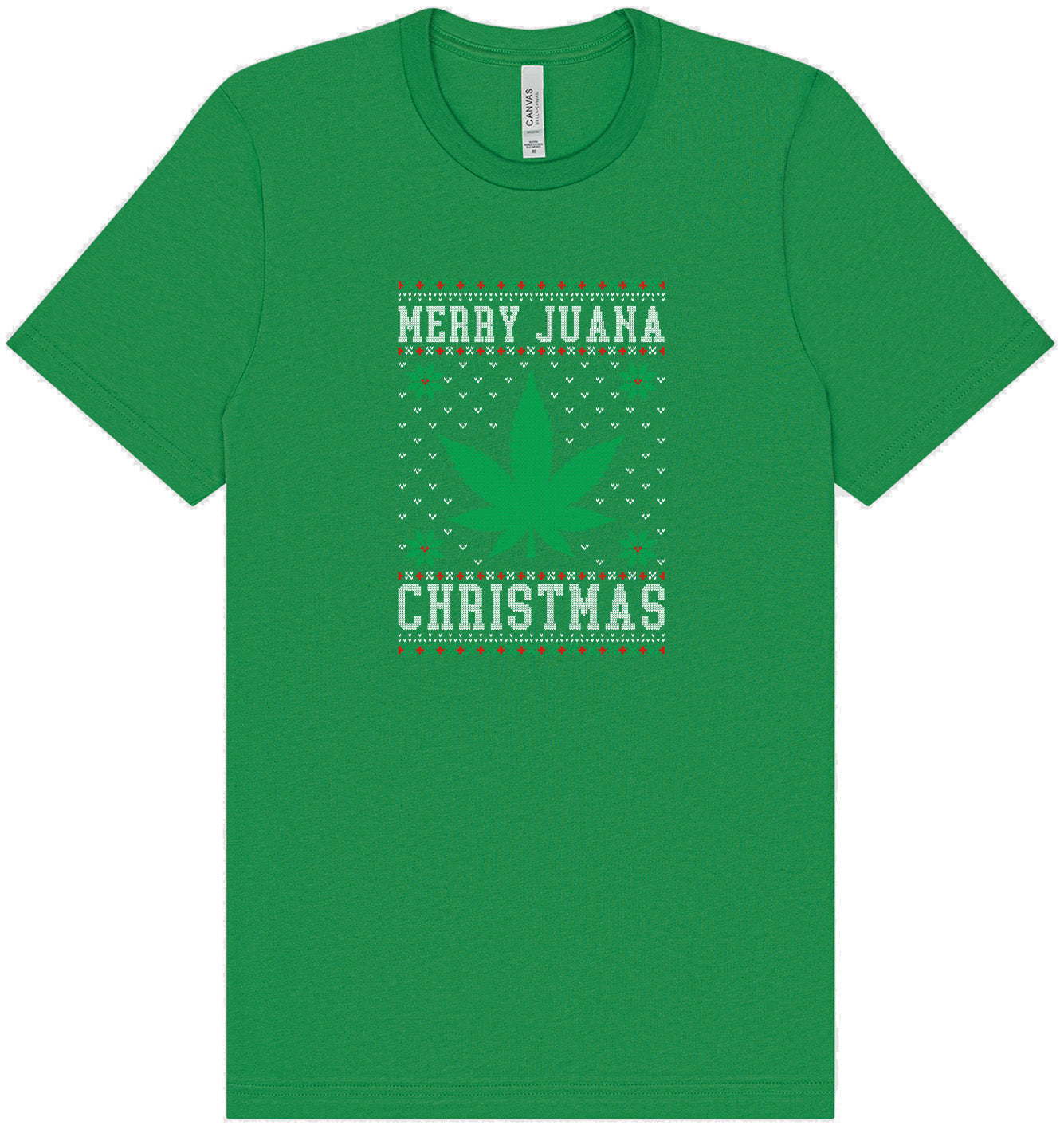 Merry Juana Christmas Adult Bella Canvas Shirt