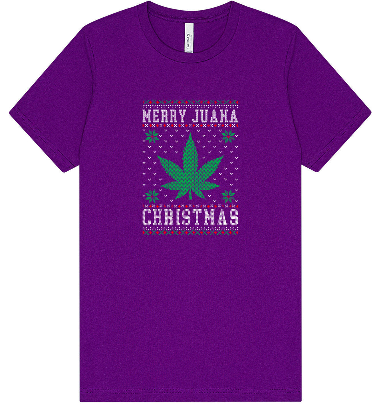 Merry Juana Christmas Adult Bella Canvas Shirt