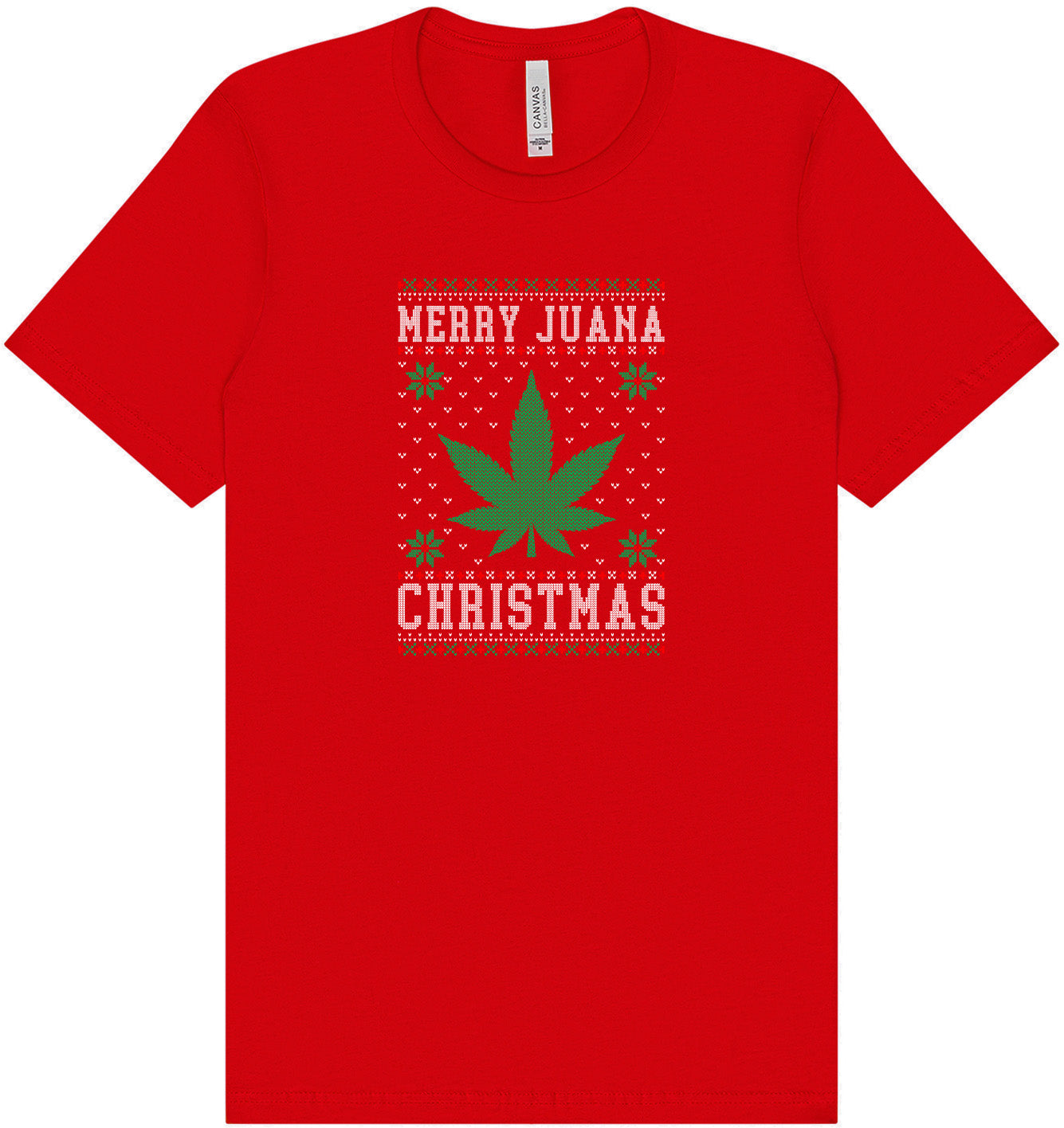 Merry Juana Christmas Adult Bella Canvas Shirt