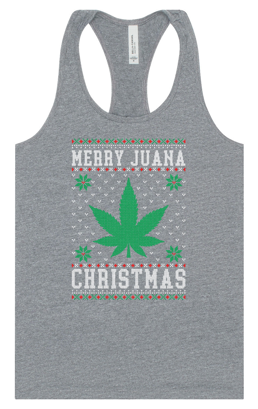 Merry Juana Christmas Women's Racerback Tank