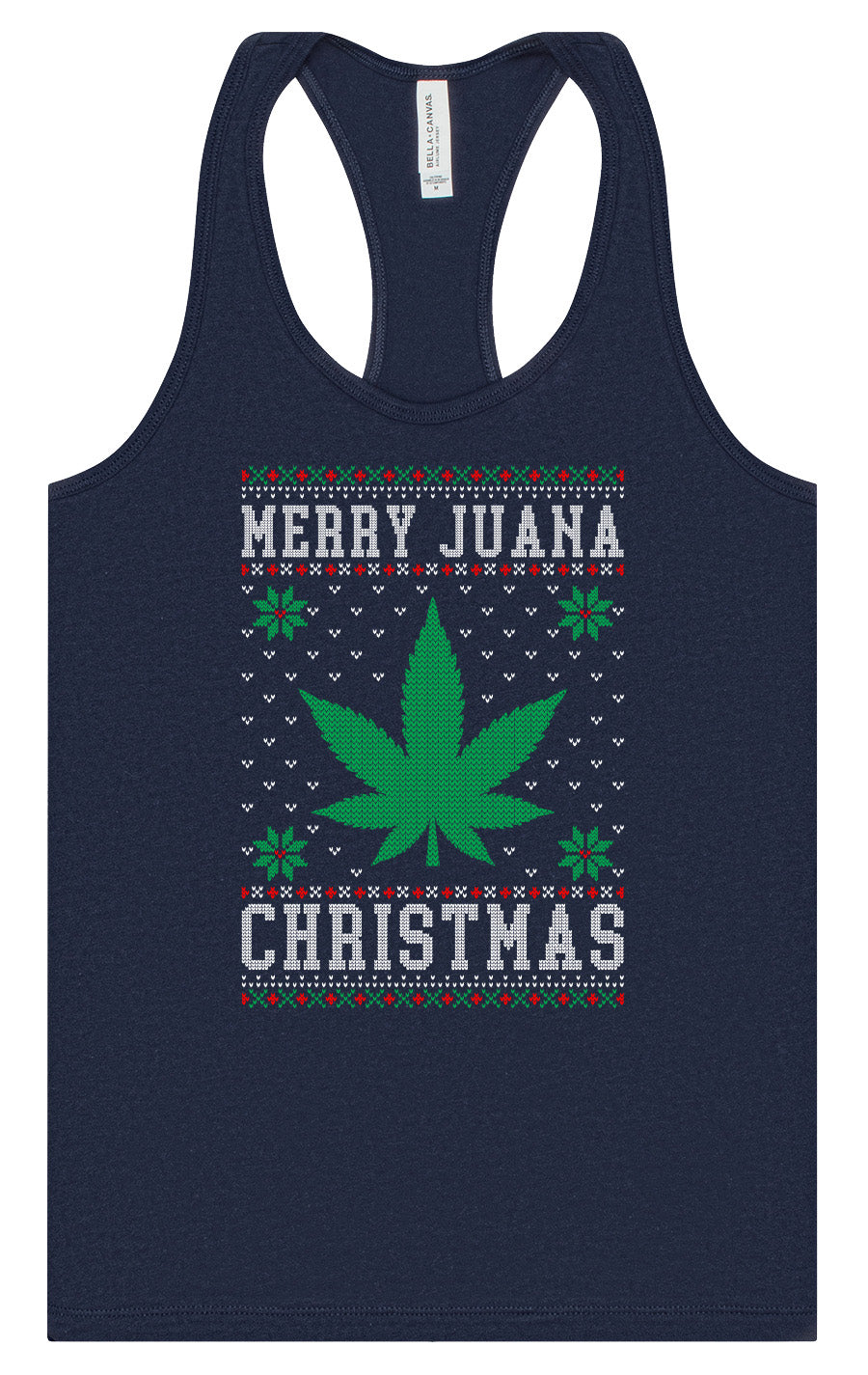 Merry Juana Christmas Women's Racerback Tank