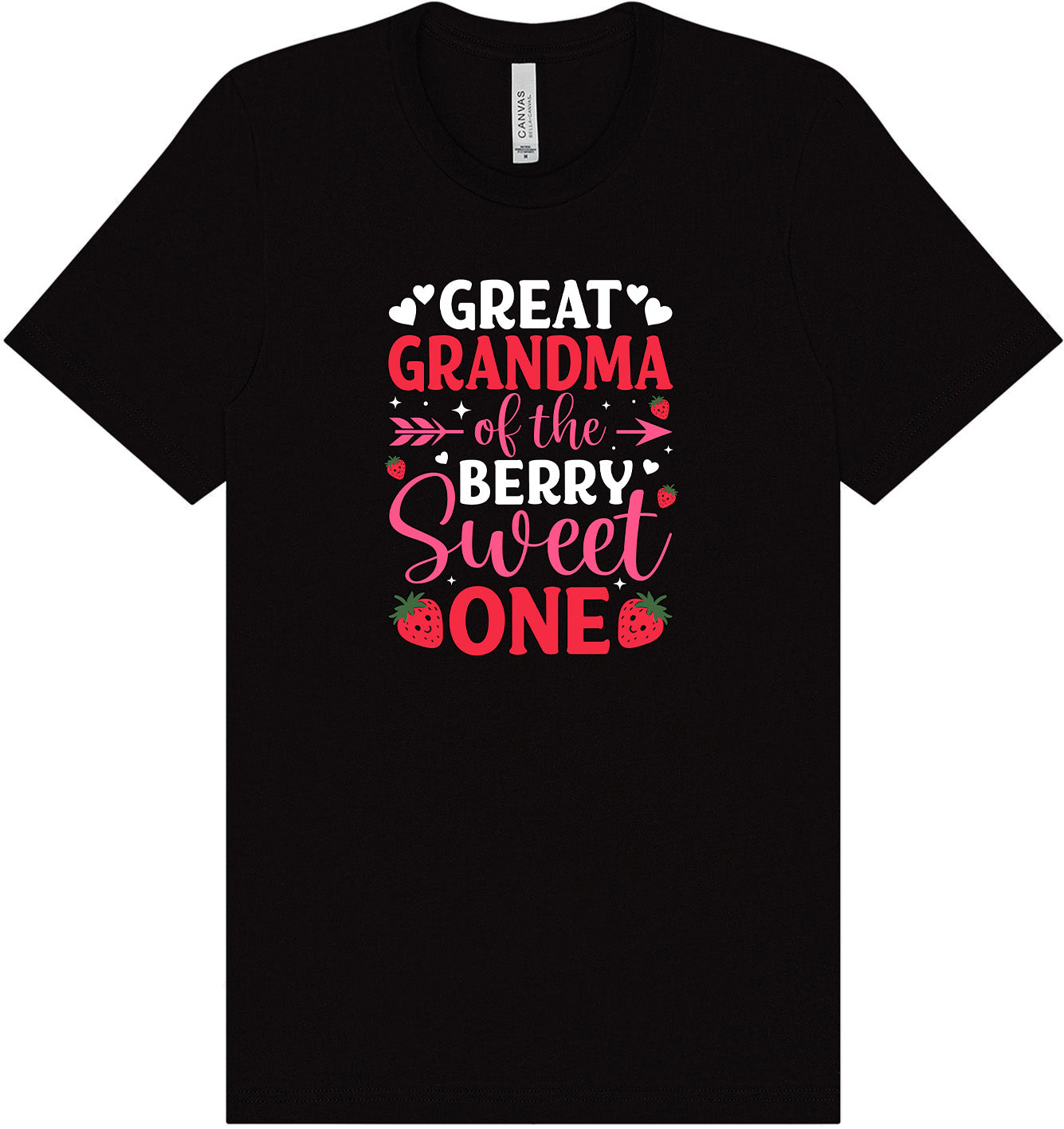 Great Grandma of the Berry Sweet One Adult Bella Canvas Shirt