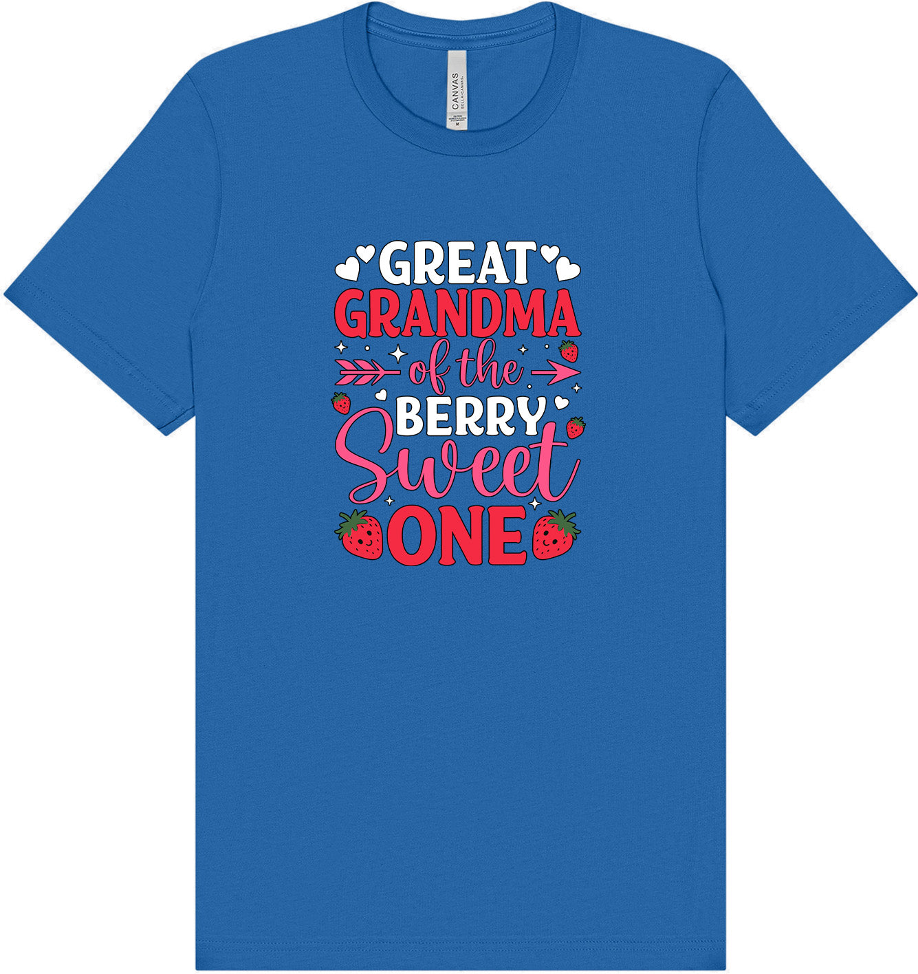 Great Grandma of the Berry Sweet One Adult Bella Canvas Shirt