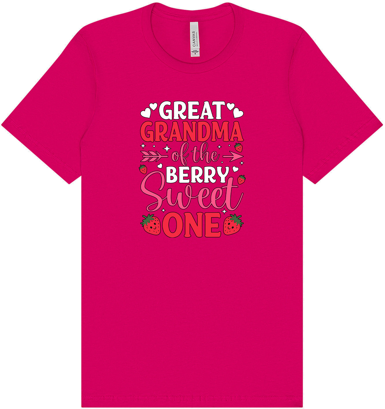 Great Grandma of the Berry Sweet One Adult Bella Canvas Shirt