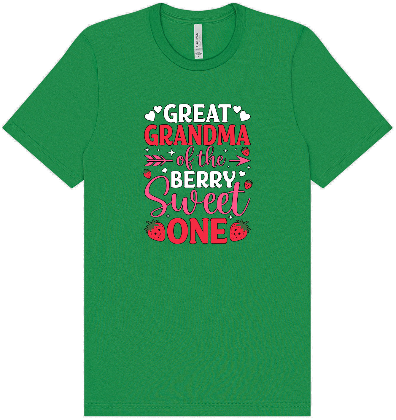 Great Grandma of the Berry Sweet One Adult Bella Canvas Shirt