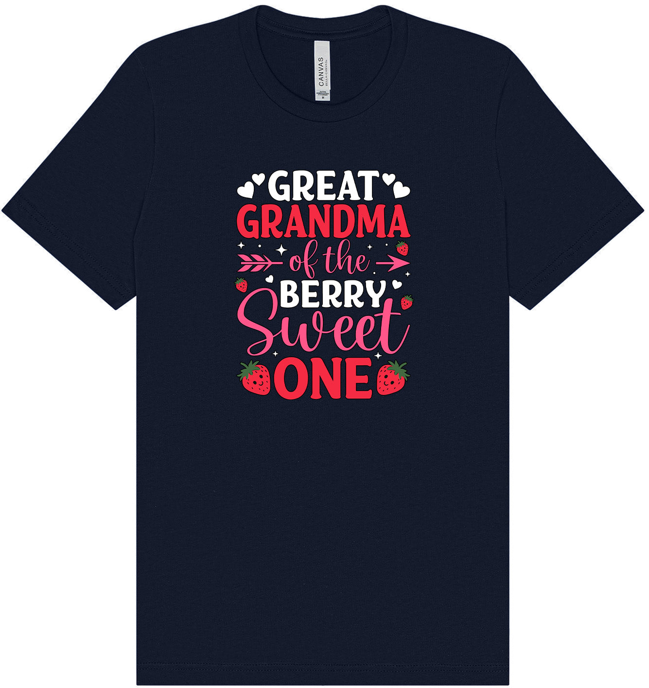 Great Grandma of the Berry Sweet One Adult Bella Canvas Shirt