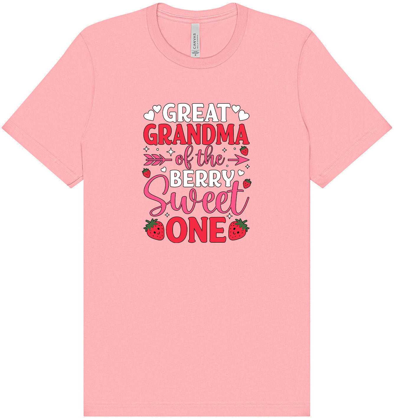 Great Grandma of the Berry Sweet One Adult Bella Canvas Shirt