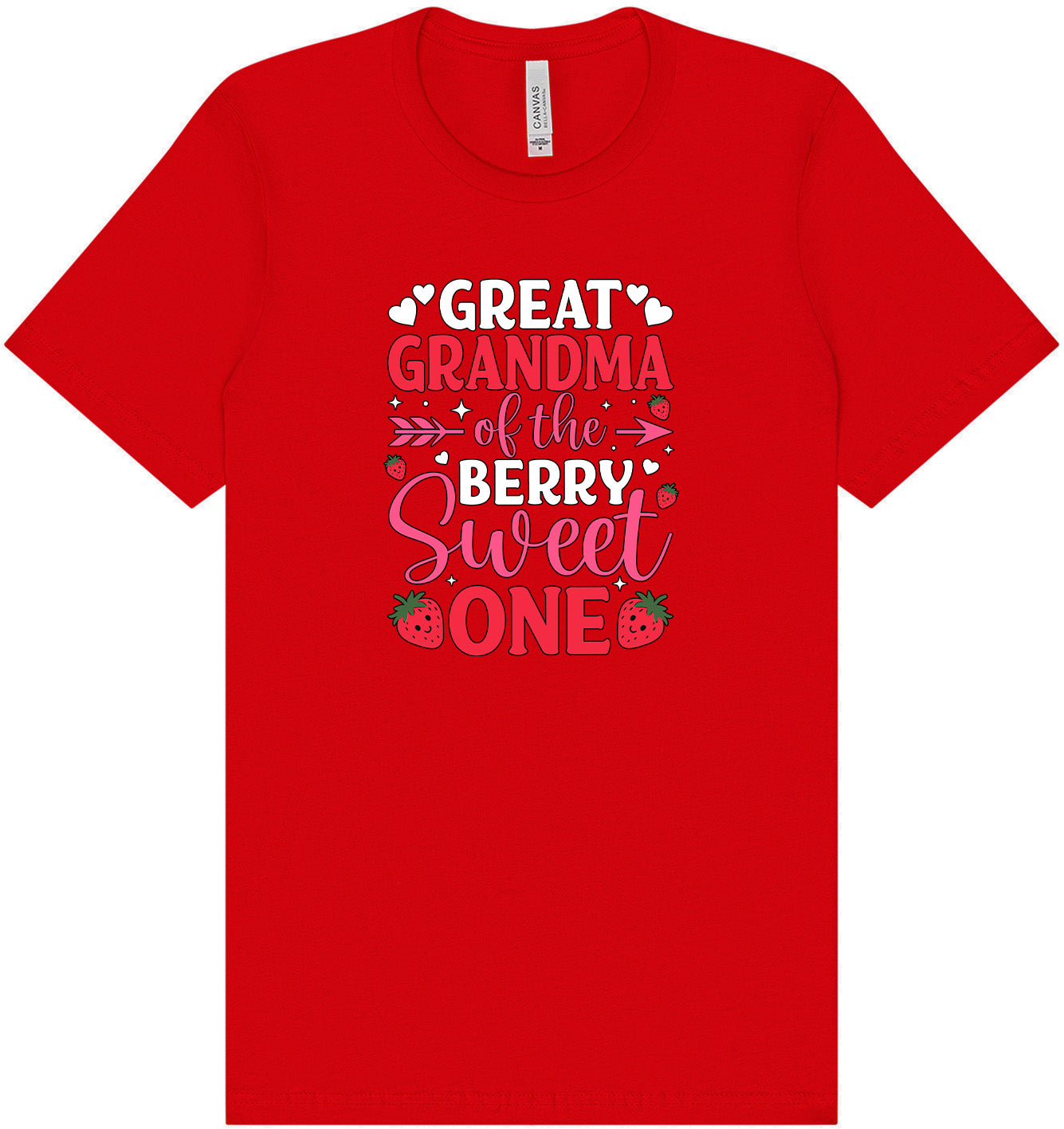 Great Grandma of the Berry Sweet One Adult Bella Canvas Shirt