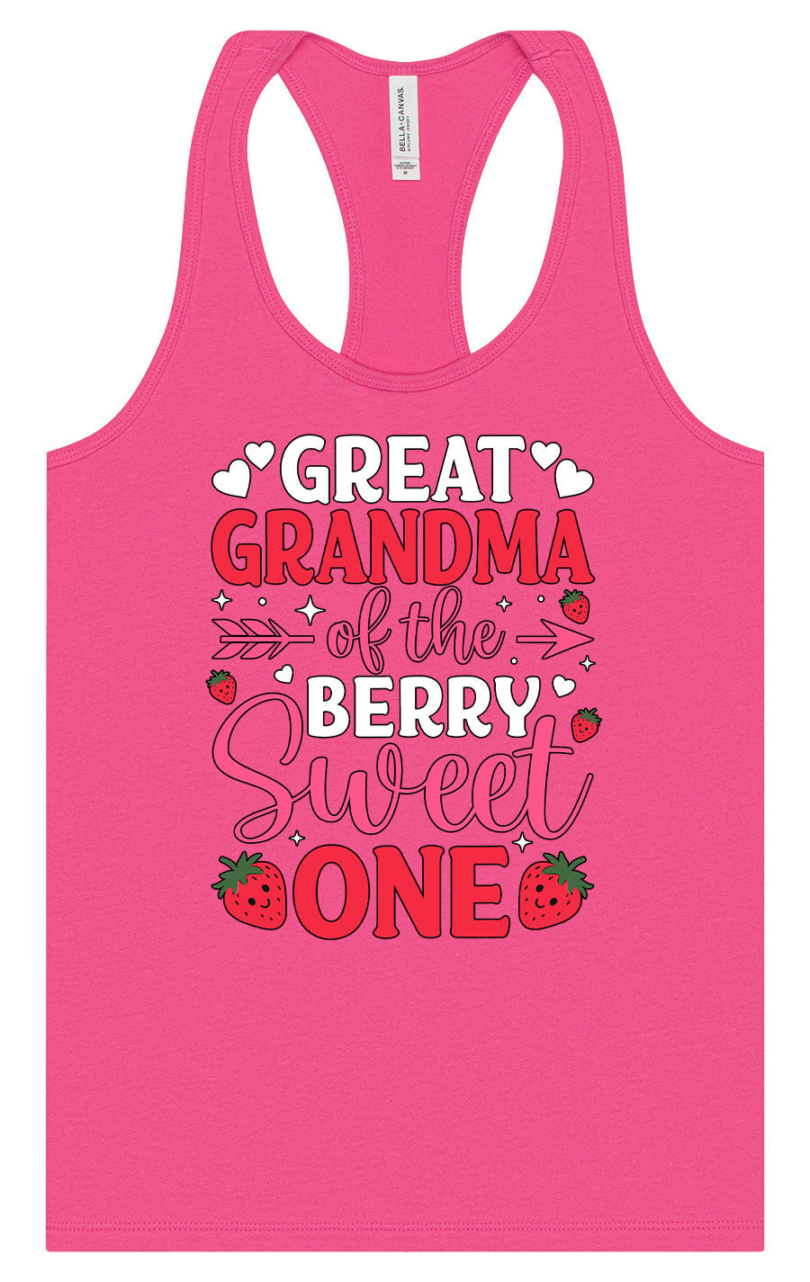 Great Grandma of the Berry Sweet One Women's Racerback Tank
