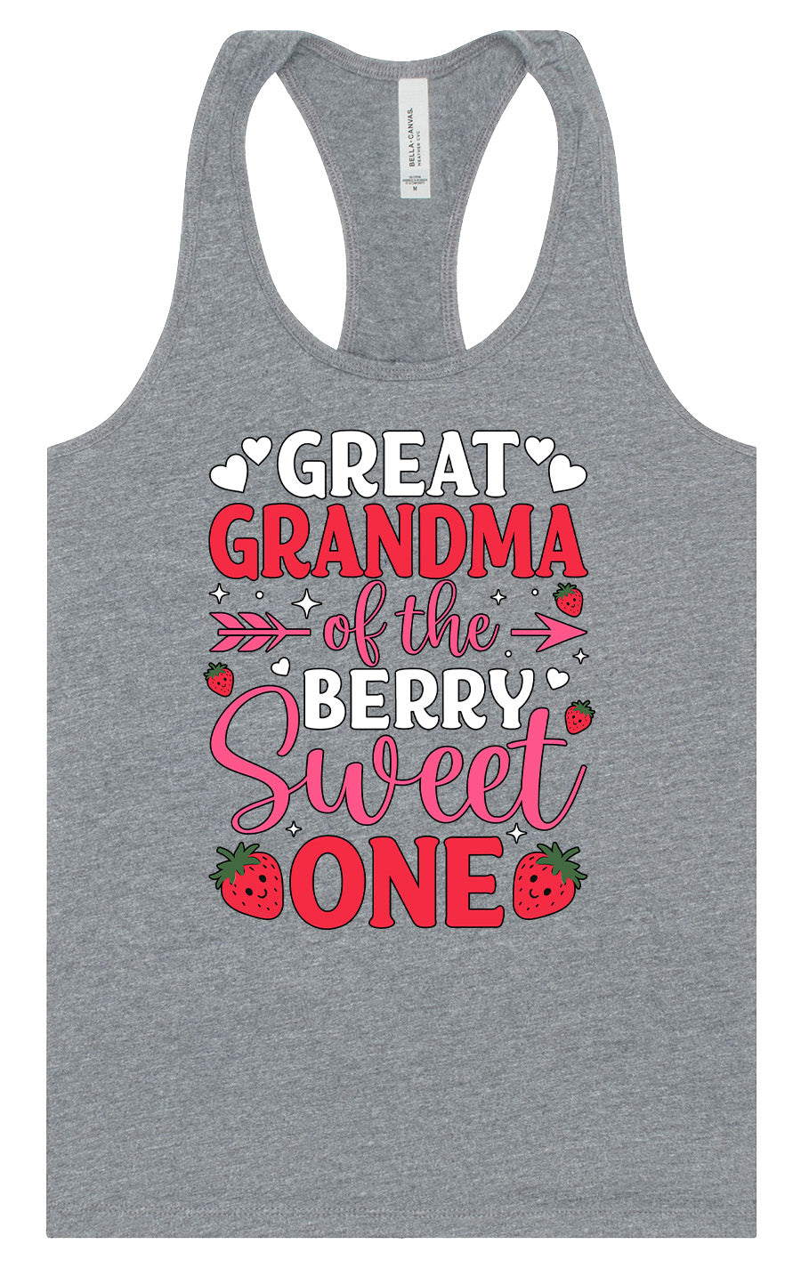 Great Grandma of the Berry Sweet One Women's Racerback Tank