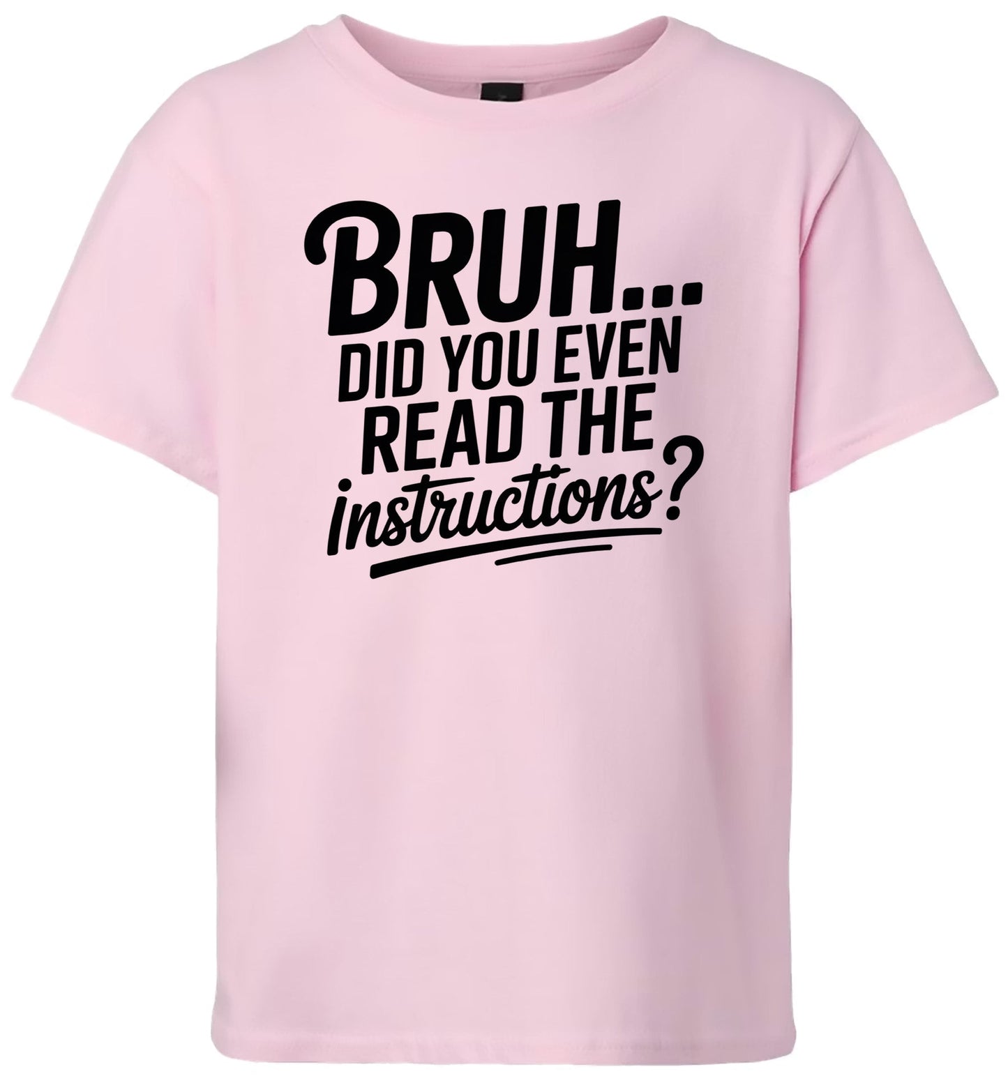 Bruh, Instructions? Children's Gildan Soft Shirt