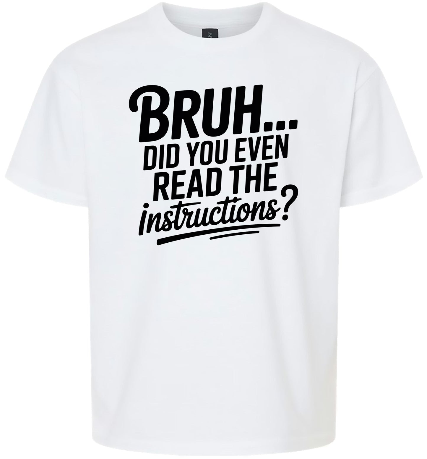 Bruh, Instructions? Children's Gildan Soft Shirt