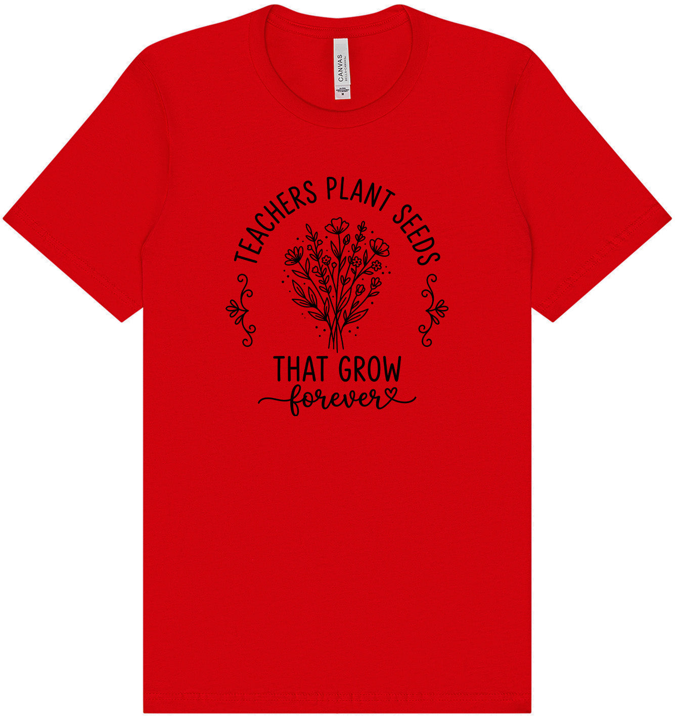 Teachers Plant Seeds Adult Bella Canvas Shirt