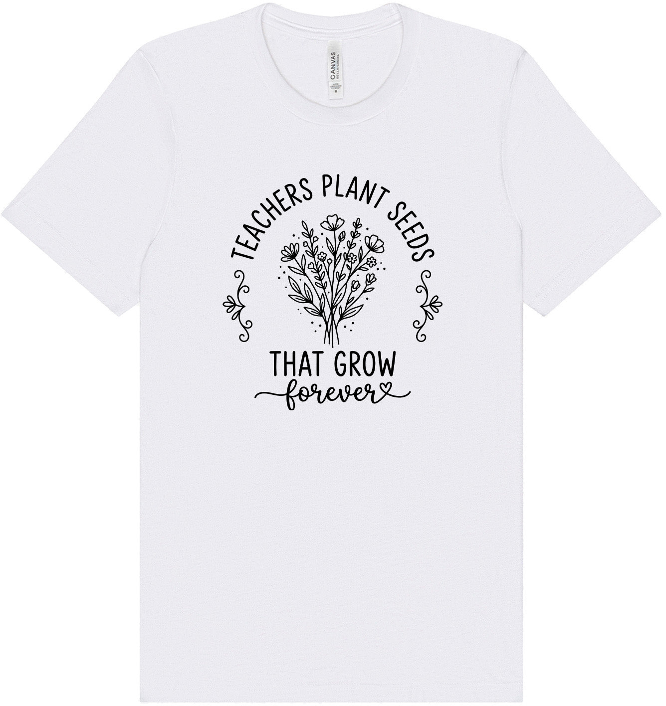 Teachers Plant Seeds Adult Bella Canvas Shirt