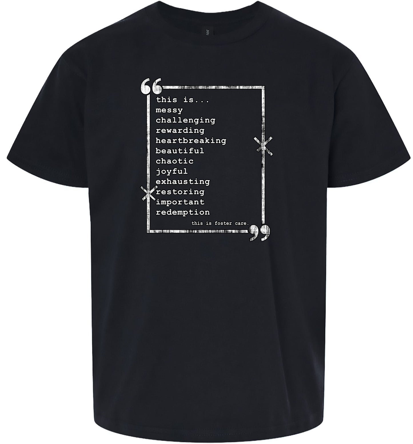 This is Foster Care Children's Gildan Soft Shirt