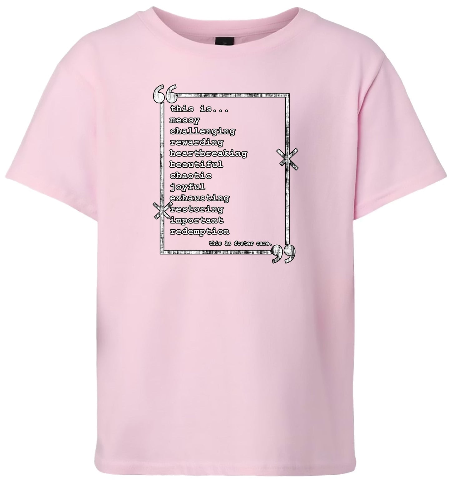 This is Foster Care Children's Gildan Soft Shirt