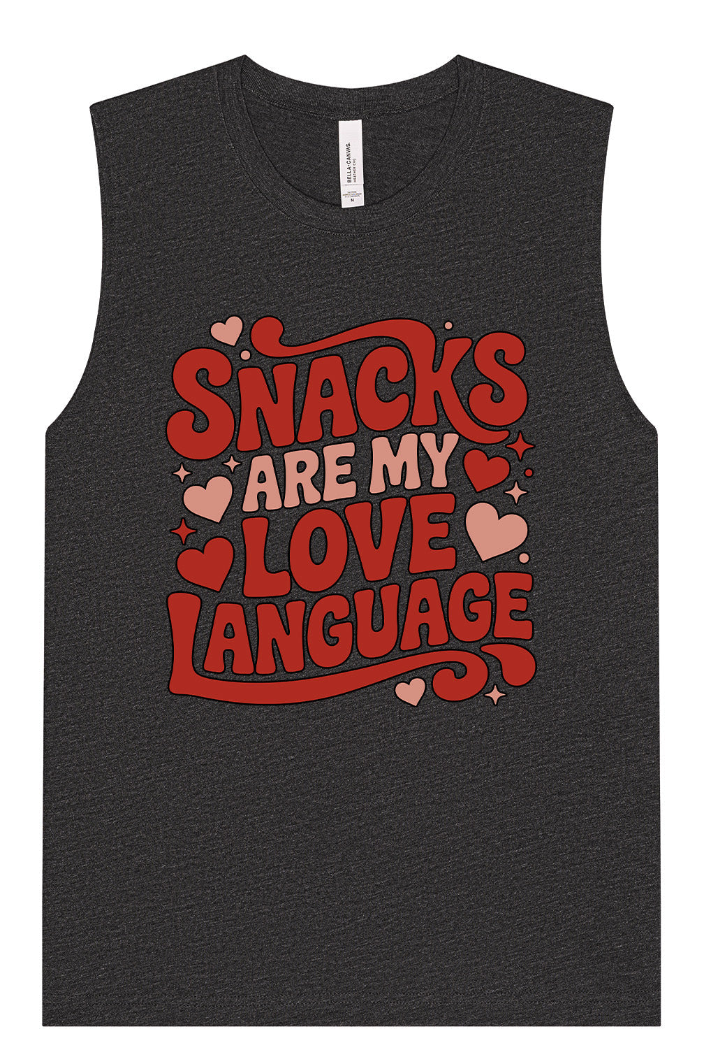 Snacks are My Love Language Muscle Tank