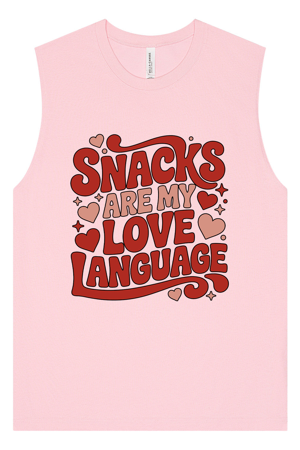 Snacks are My Love Language Muscle Tank