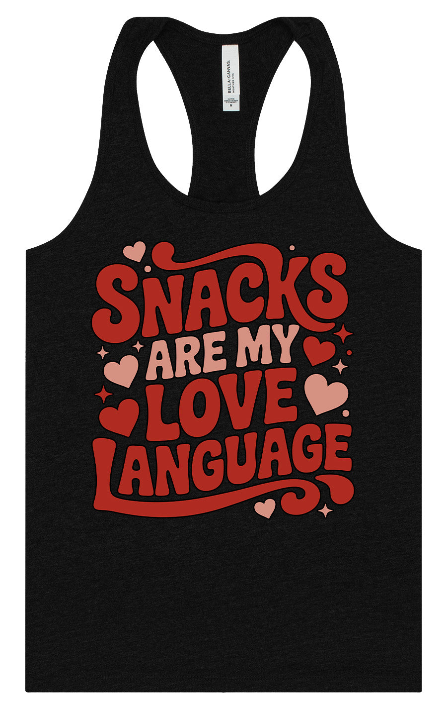 Snacks are My Love Language Women's Racerback Tank