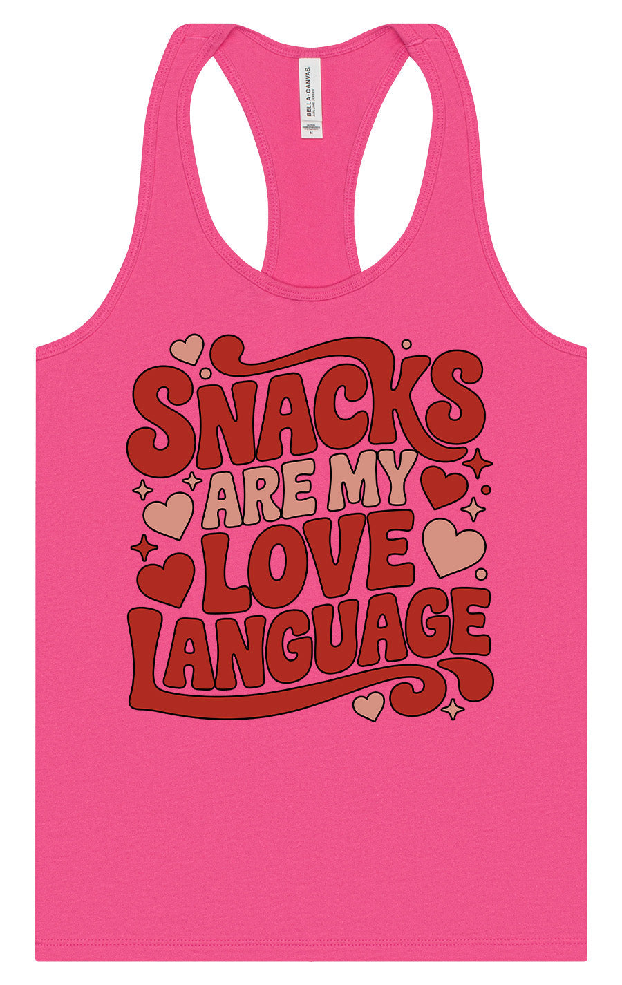 Snacks are My Love Language Women's Racerback Tank