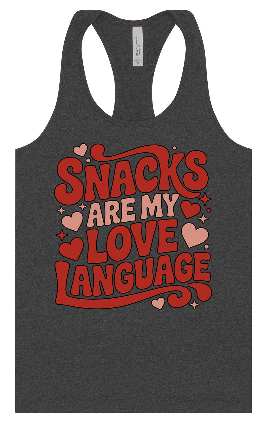 Snacks are My Love Language Women's Racerback Tank