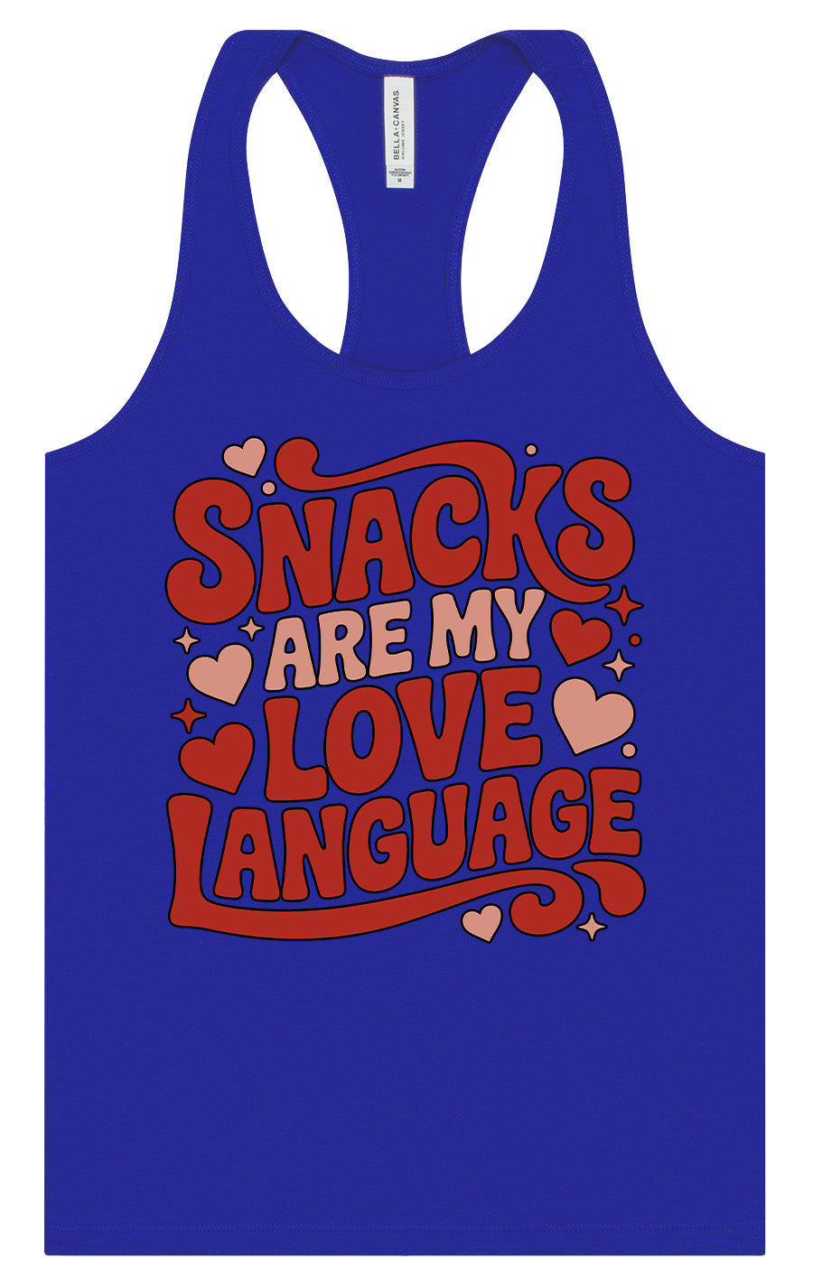 Snacks are My Love Language Women's Racerback Tank