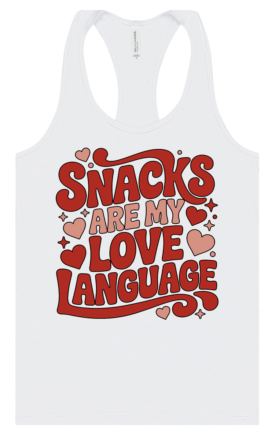Snacks are My Love Language Women's Racerback Tank