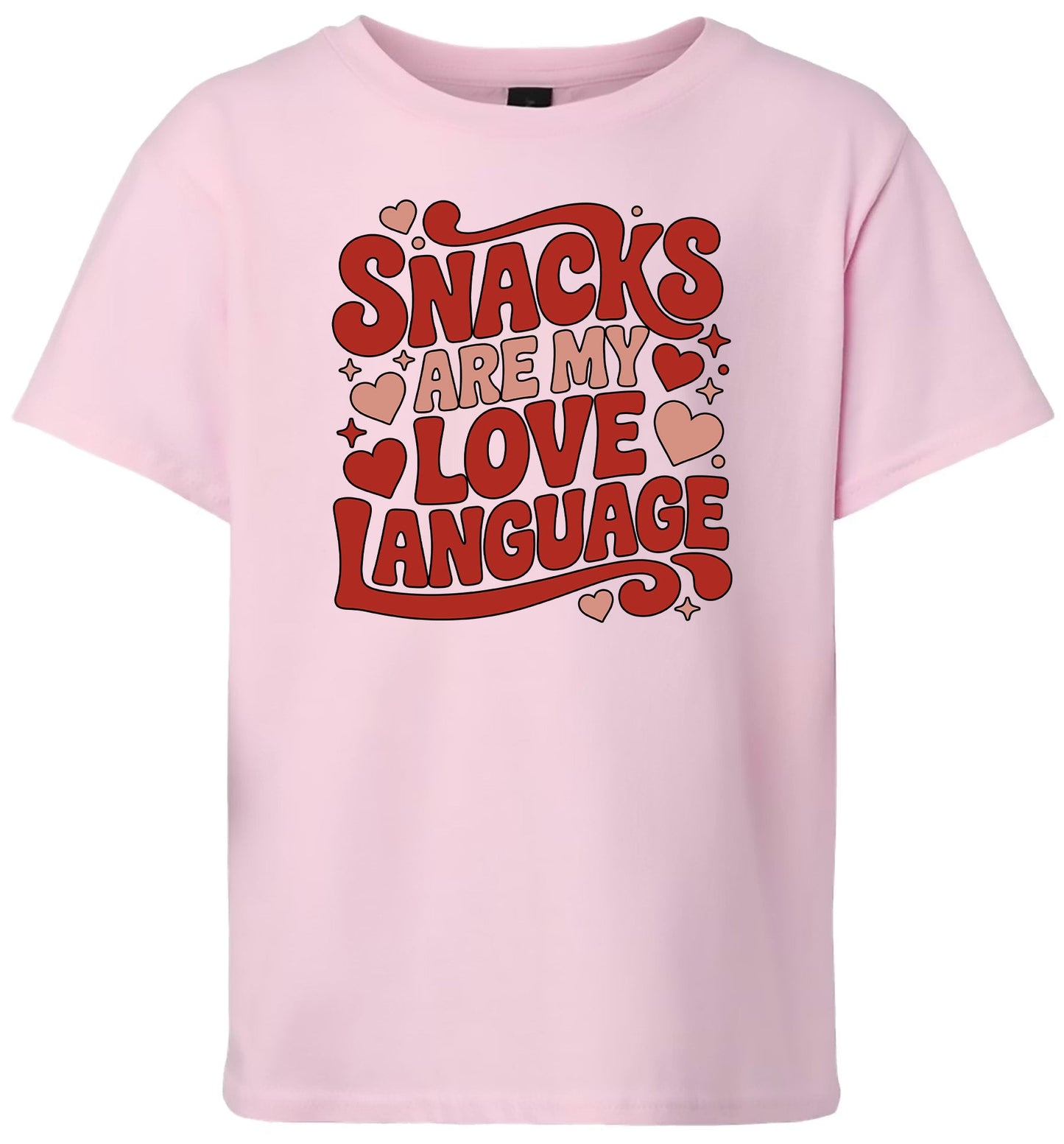 Snacks are My Love Language Children's Gildan Soft Shirt