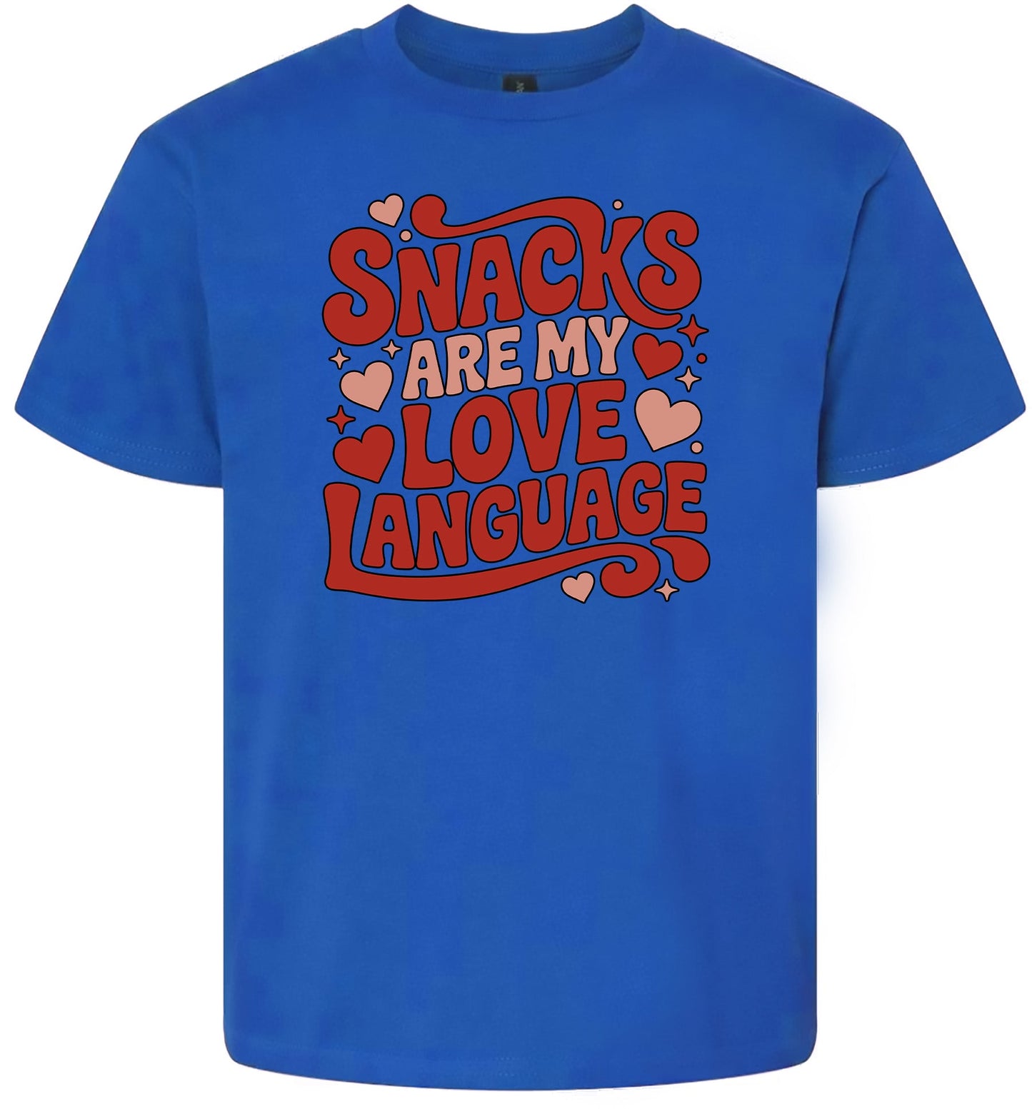 Snacks are My Love Language Children's Gildan Soft Shirt