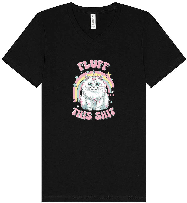 Fluff this Shit Unisex V-Neck Shirt