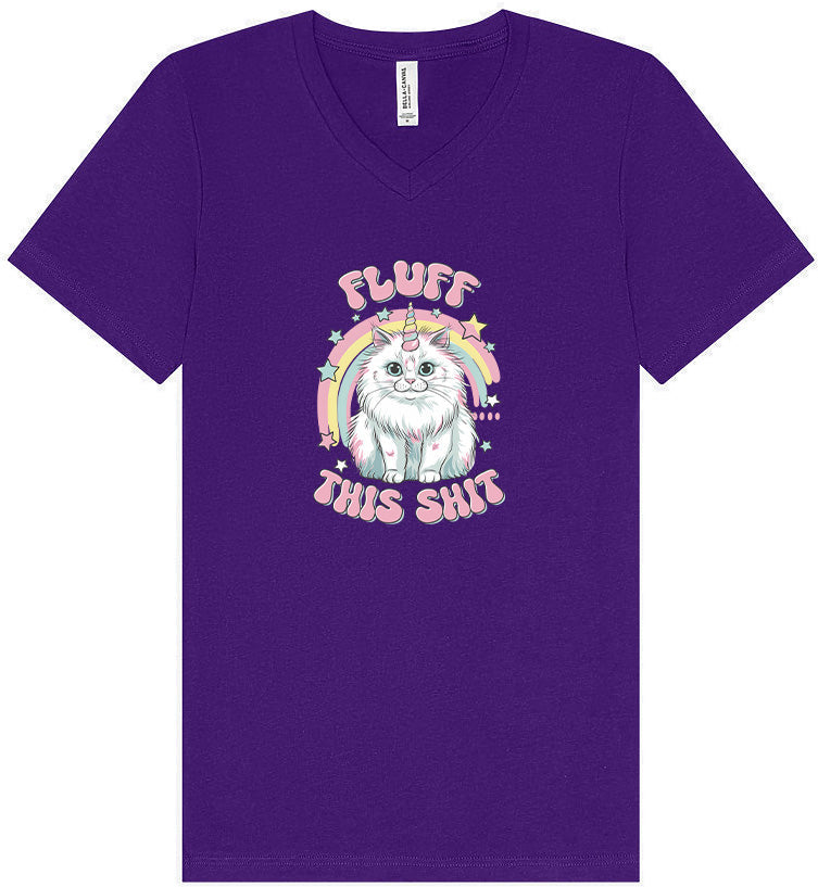 Fluff this Shit Unisex V-Neck Shirt