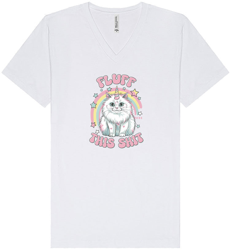 Fluff this Shit Unisex V-Neck Shirt