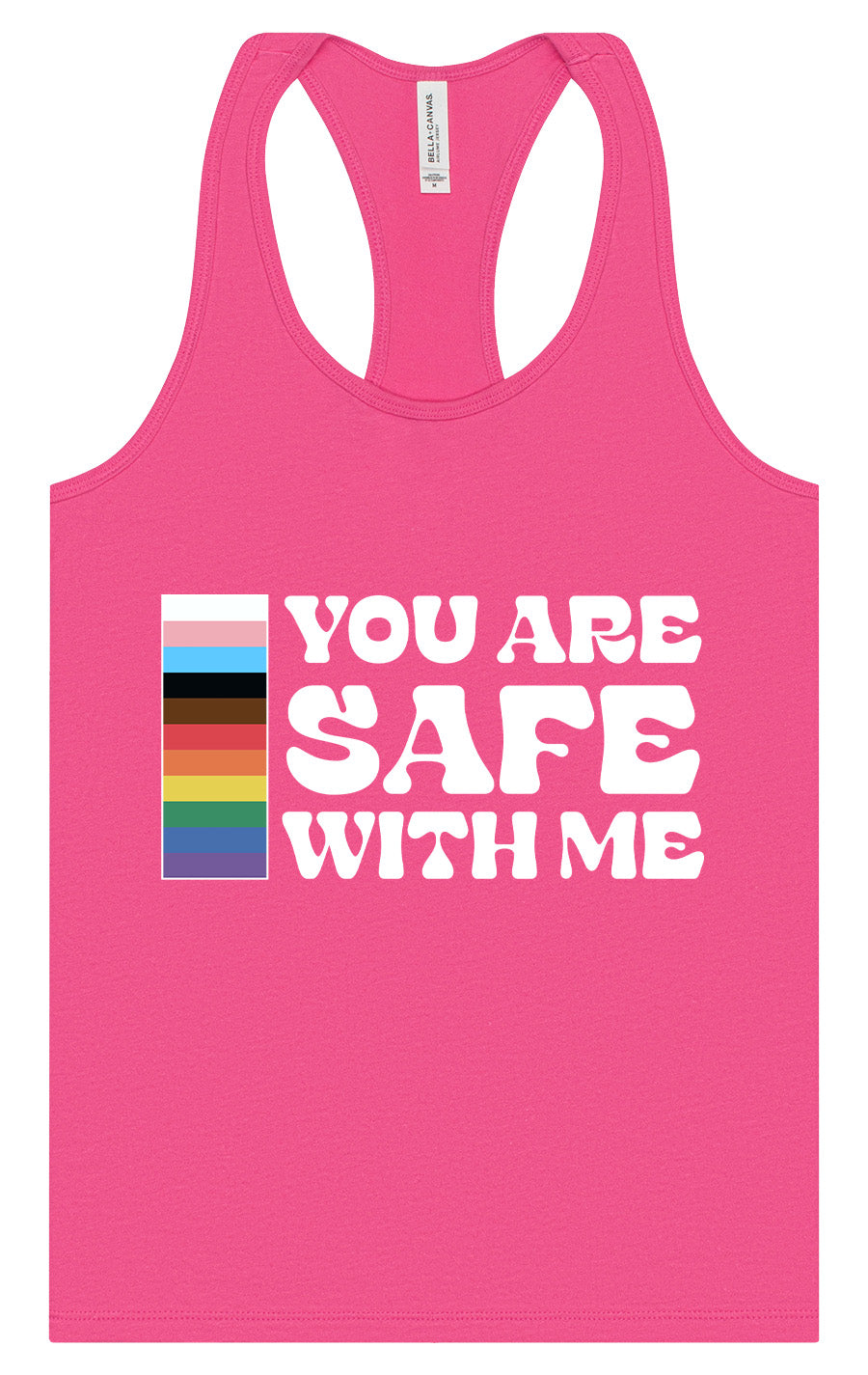 Safe With Me Women's Racerback Tank