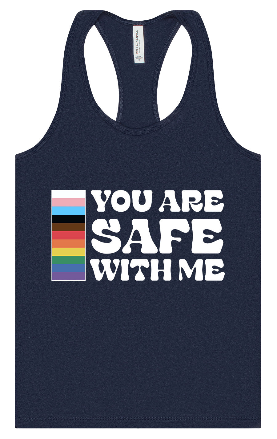 Safe With Me Women's Racerback Tank